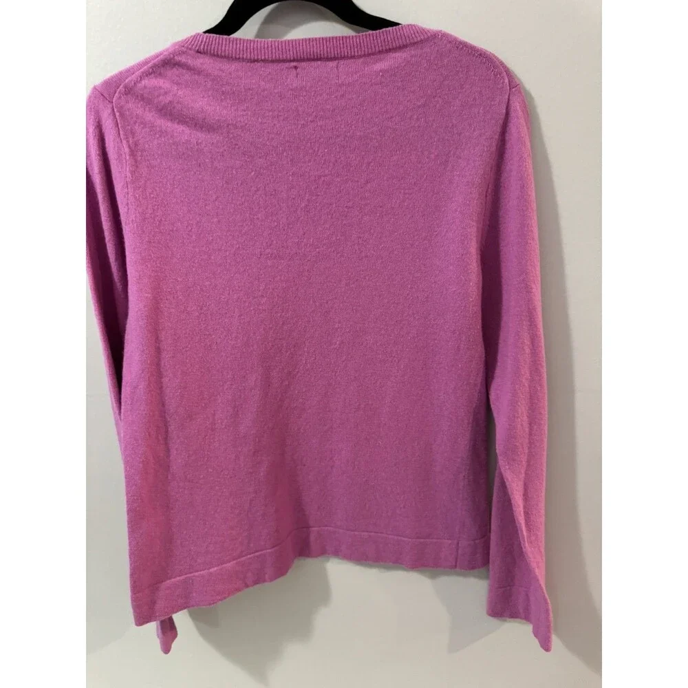 J.Crew Teddie Classic Crewneck Cotton and Wool Pullover Sweater Size Medium